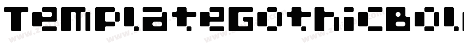 TemplateGothicBold Bold字体转换